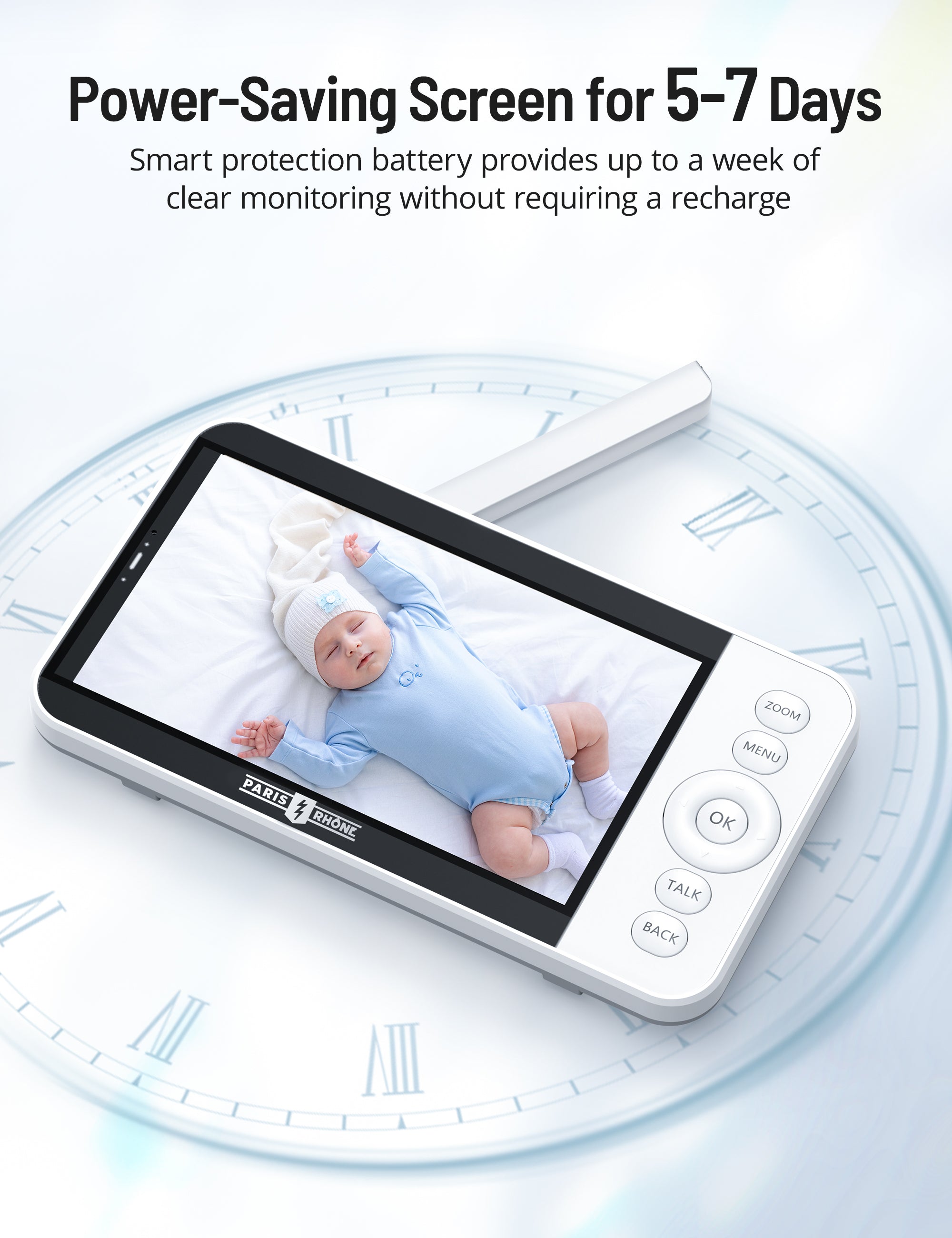 Paris Rhône 2K HD Video Baby Monitor With Smart App